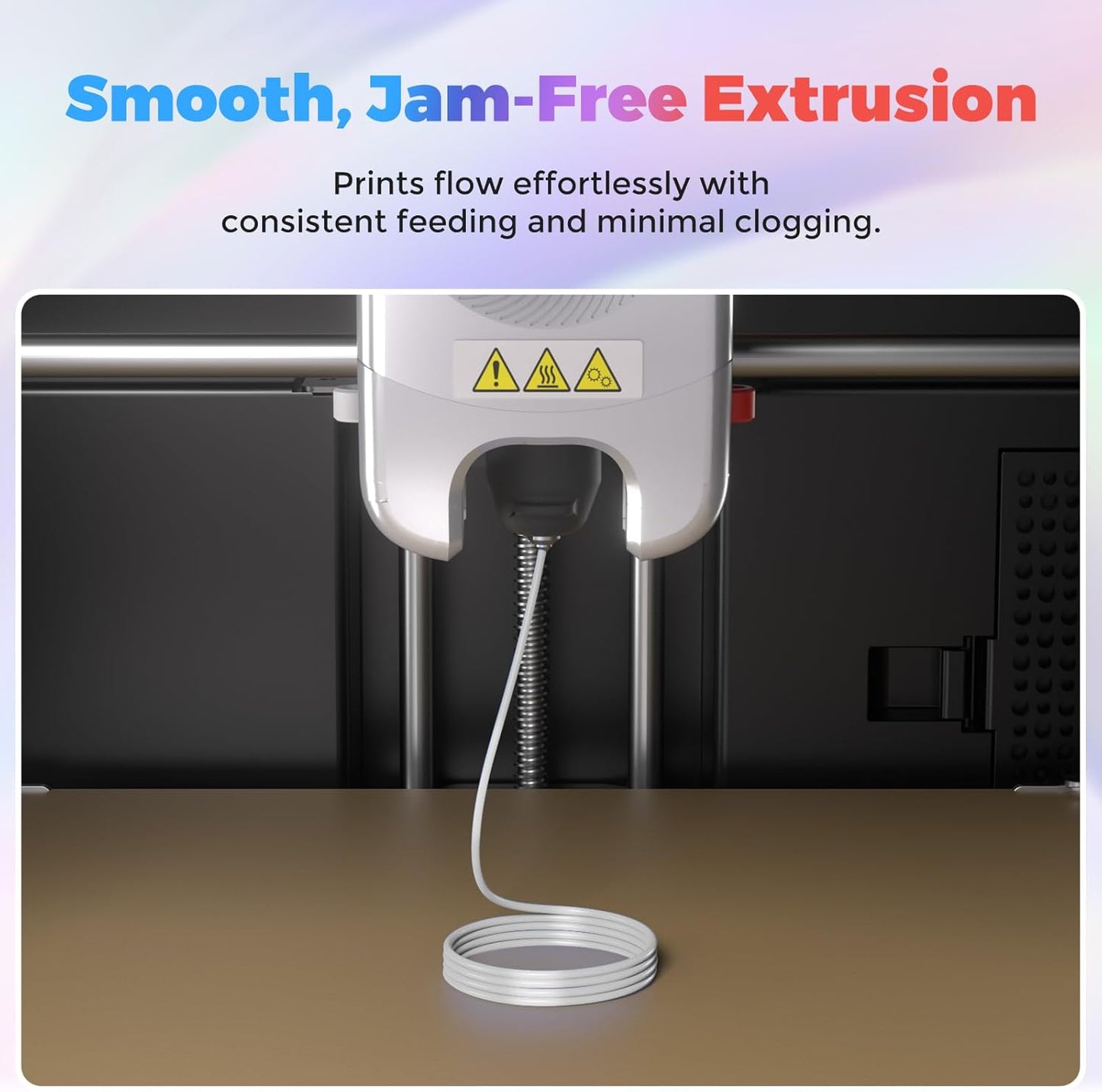 Flashforge 3D Printer Filament Silk PLA 1.75mm 1kg Spool-Dimensional Accuracy +/- 0.02mm (White)