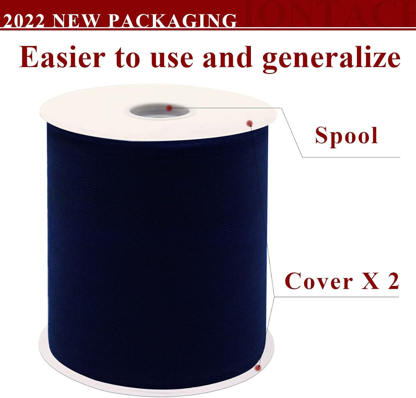 Navy Blue Tulle Fabric Rolls 6 Inch by 200 Yards (600 feet) Fabric Spool Tulle Ribbon for DIY Navy Blue Tutu Bow Baby Shower Birthday Party Wedding Decorations Craft Supplies