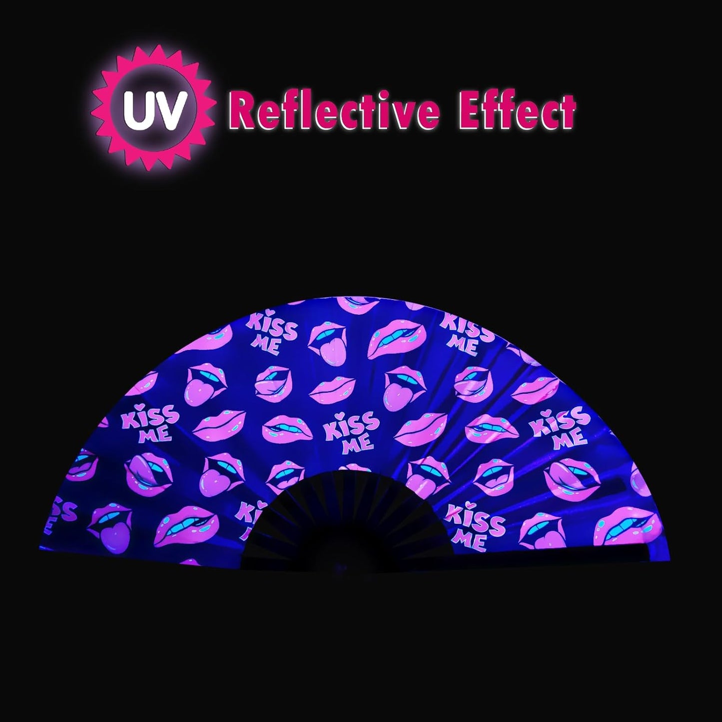 Boots on The Ground Fan, Large Folding Hand Fan for Women and Men, Popping Fans for Line Dancing for Raves, EDM, Dance Party, and Home Decoration