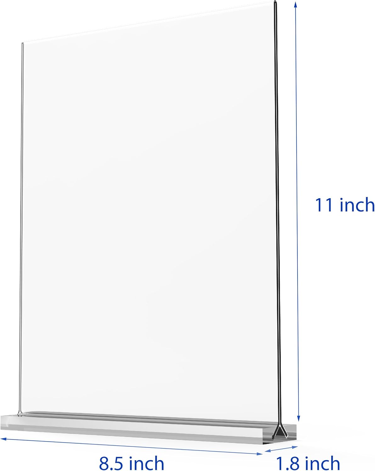 newnewshow 8.5x11 Acrylic Sign Holder 3 Pack Vertical Double-Sided Display (Optional 8.5x11 8.5x5.5 5x7 Horizontal and Vertical)