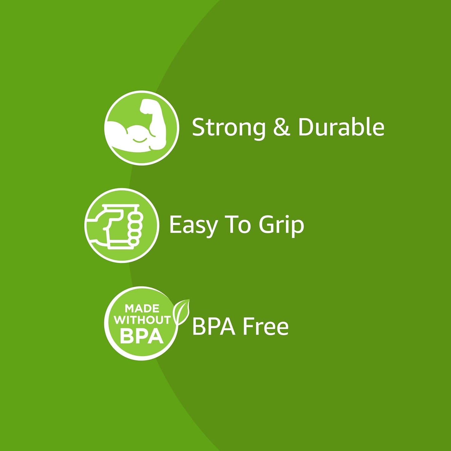 Amazon Basics Disposable Plastic Party Cups, Red, 18oz, 50 Count