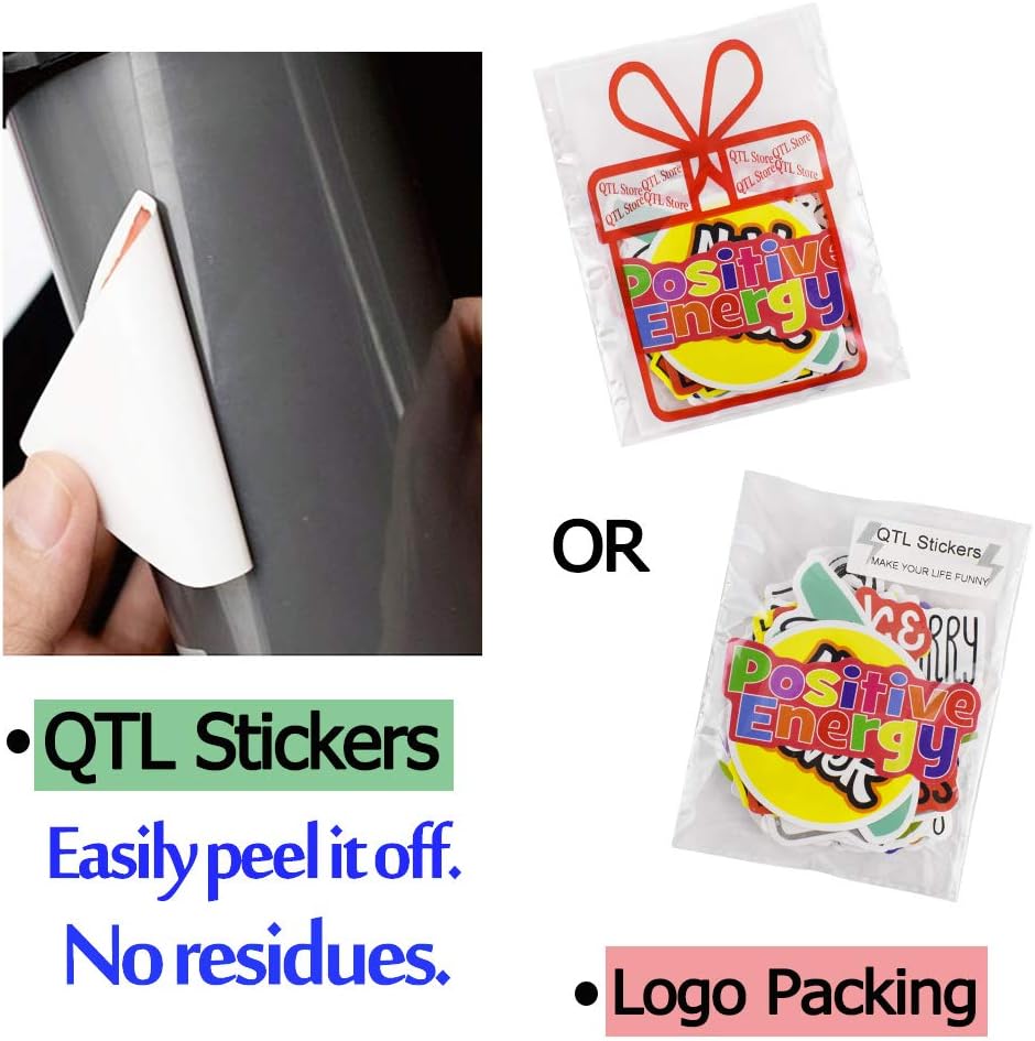 QTL Inspirational Stickers for Kids Motivational Stickers for Water Bottles Laptop for Teens Adults Waterproof Vinyl Pack 50Pcs