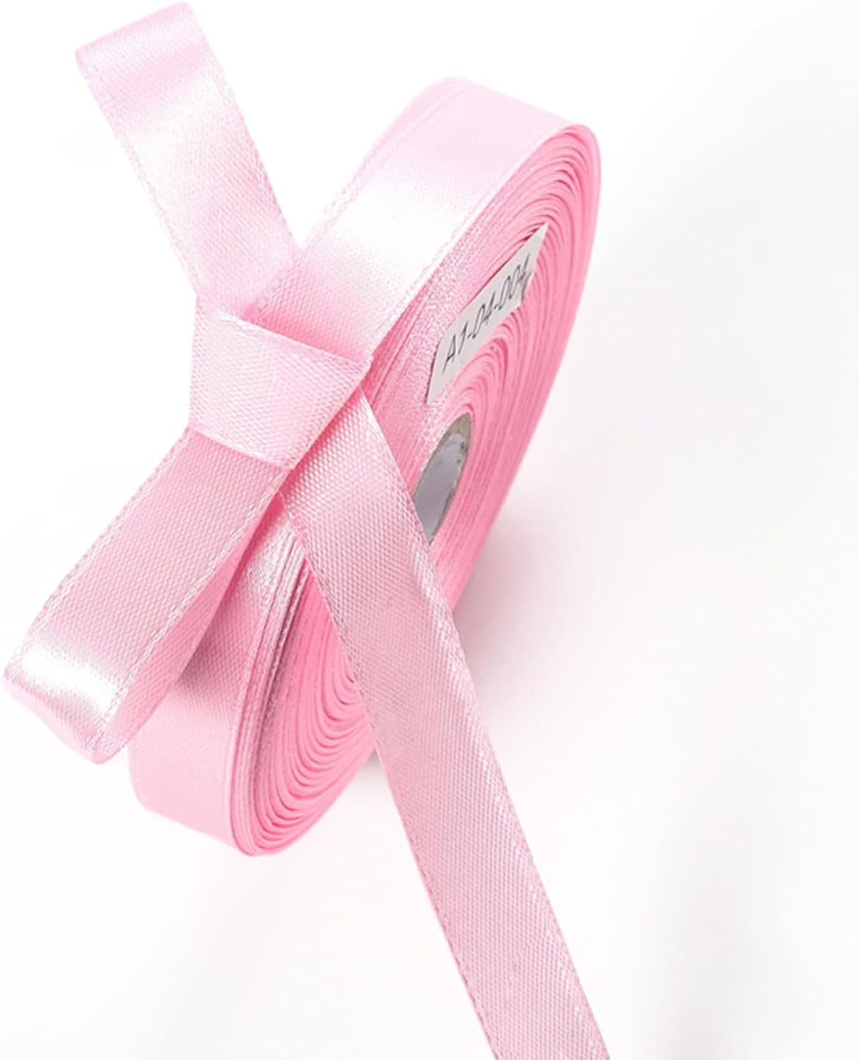 1/2 Inch Pink Satin Ribbon 50 Yards Solid Fabric Ribbons for Gift Wrapping, Crafts and DIY Projects, Bows Making, Wedding, Party, Holiday Decor