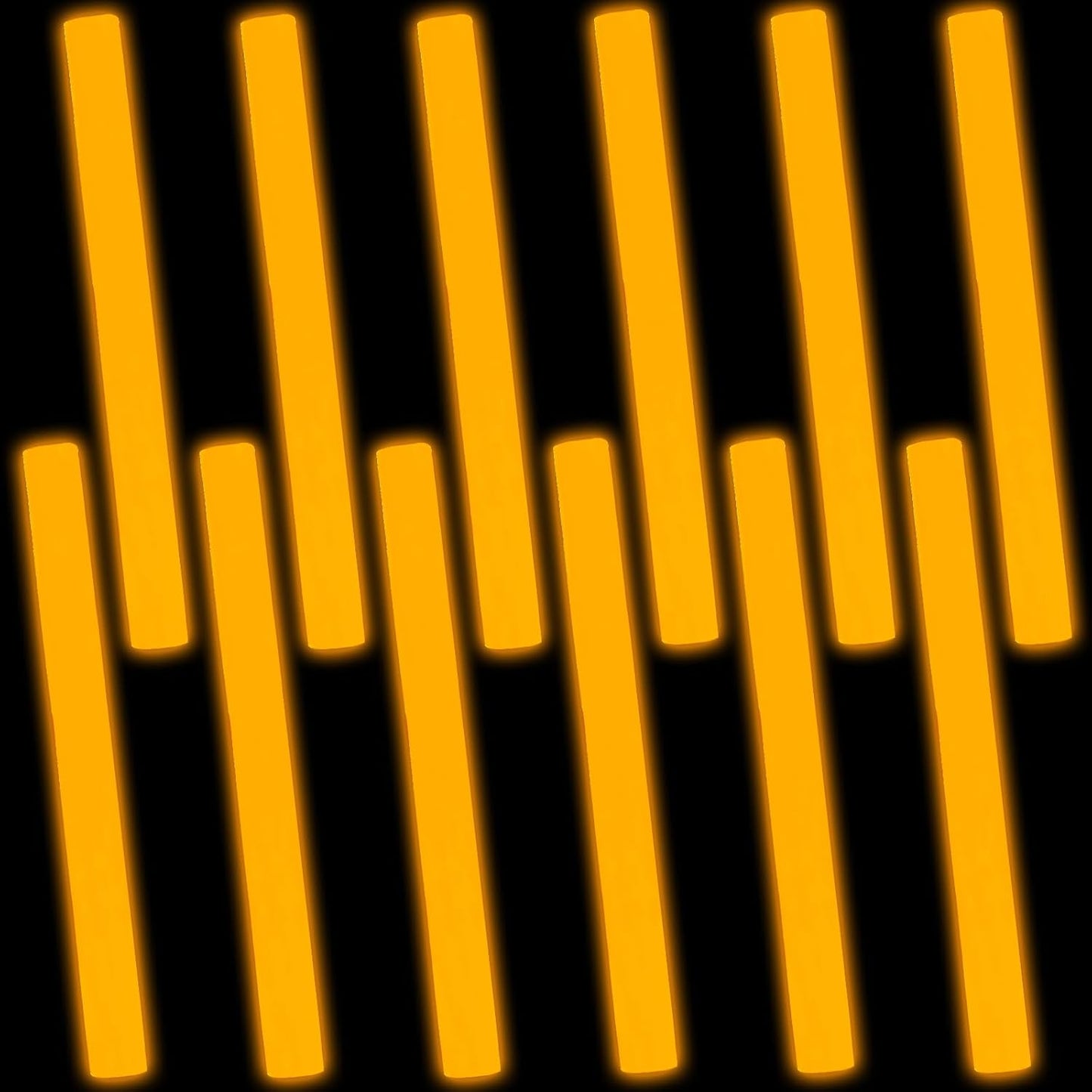 Glow Foam Sticks Bulk, 24 Pcs Orange Giant LED Light Up Sticks Flashing Glowing Baton Wands Party Supplies for Wedding, Raves,Concert,Birthday,Christmas, Halloween,Sporting Events