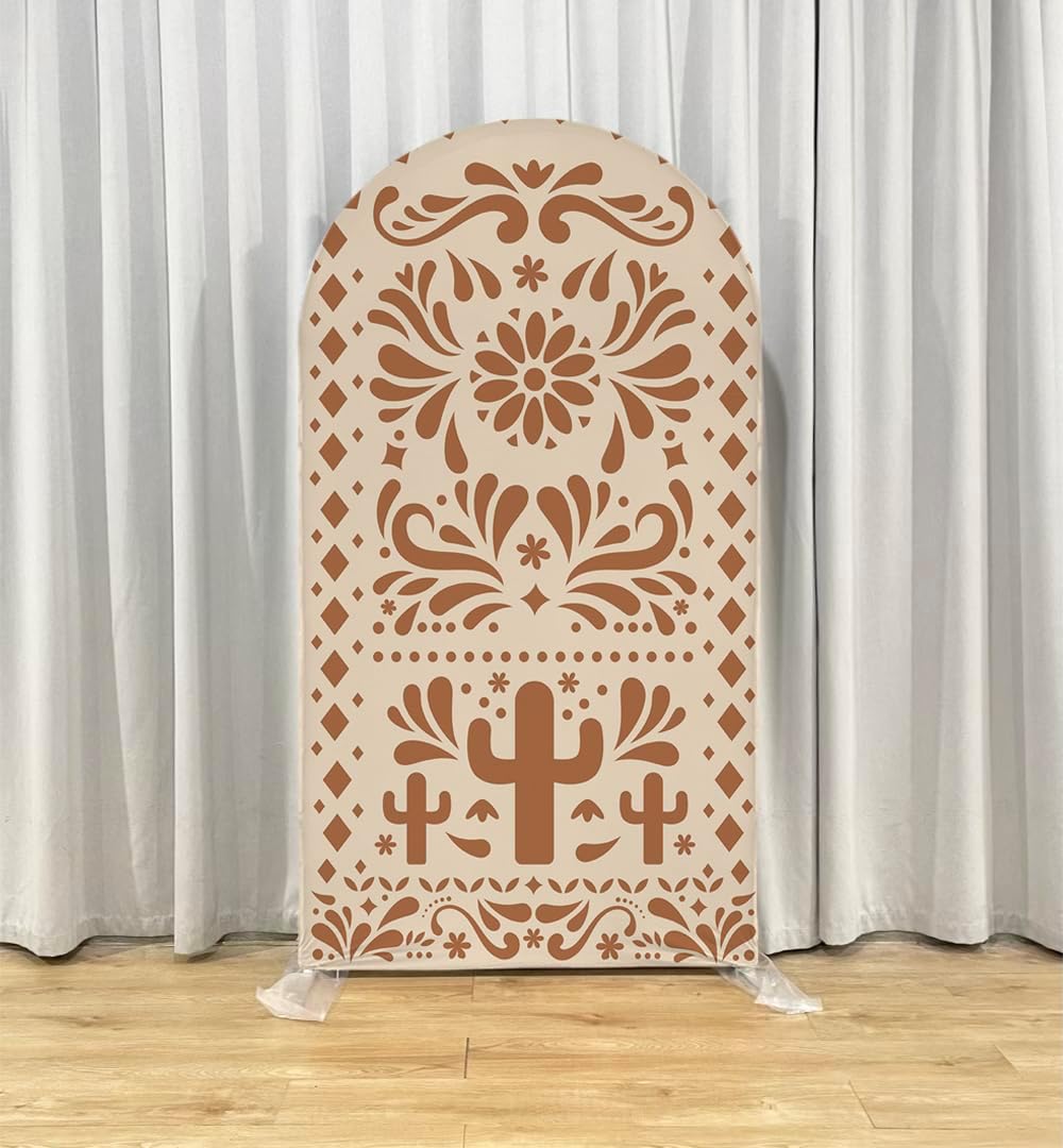 Mexico Theme Arch Stand Covers Fiesta Wedding Party Elastic Fabric Background Birthday Baptismx Baby Shower Decor Props (100x200cm(W40''H78''),G-3741)