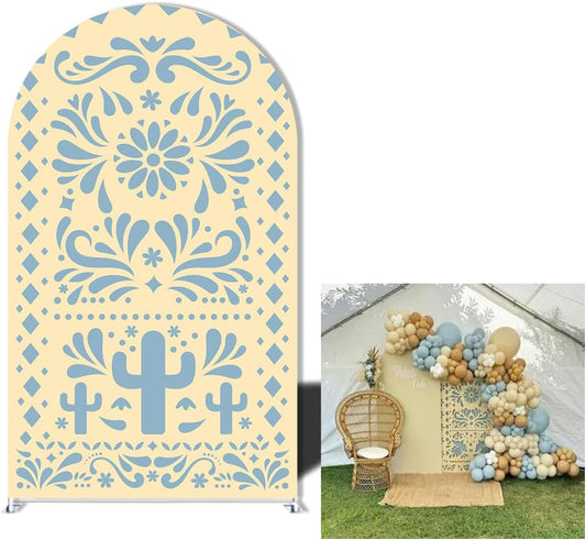 Mexico Theme Arch Stand Covers Fiesta Wedding Party Elastic Fabric Background Birthday Baptismx Baby Shower Decor Props (90x180cm(W35''H72''),G-3743)