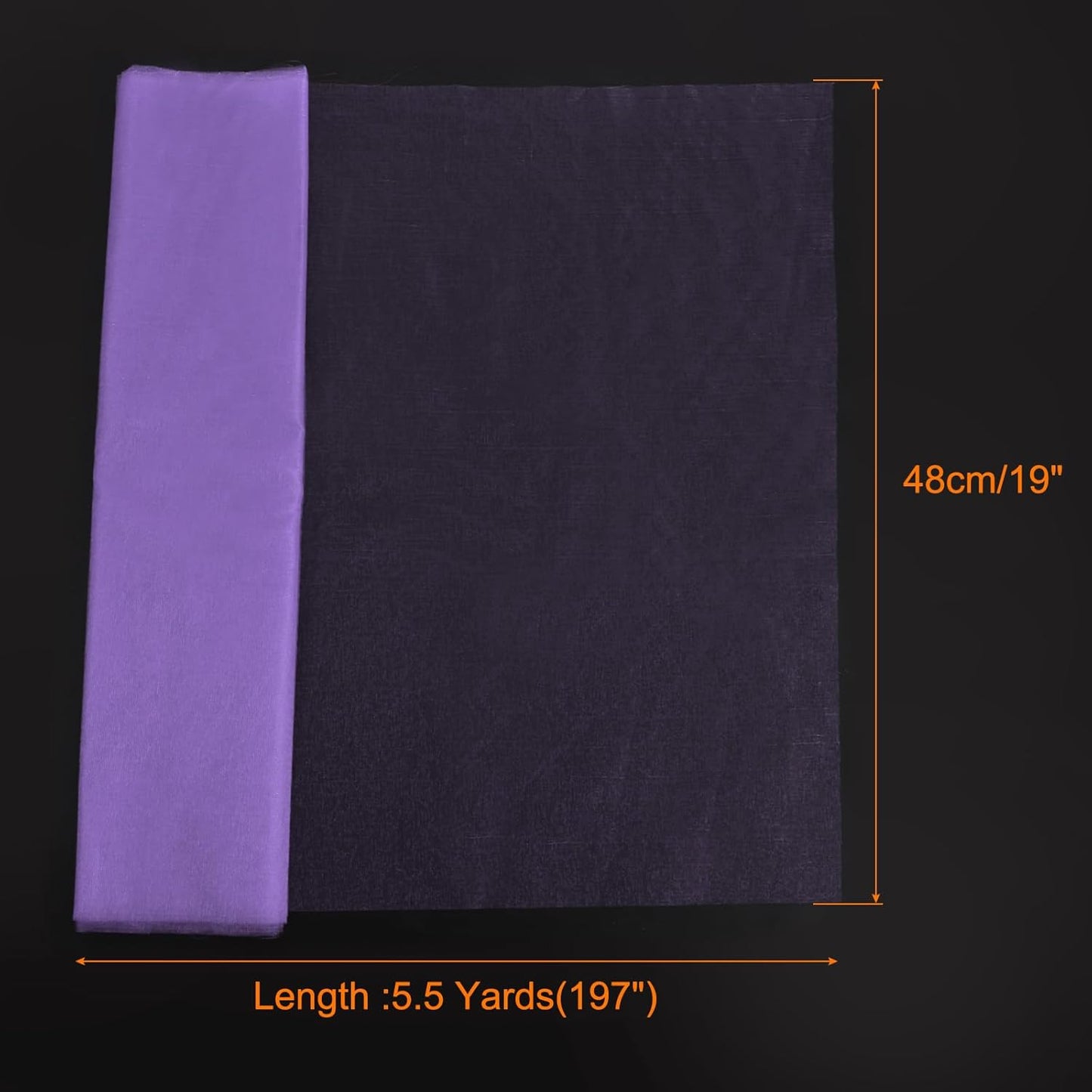 uxcell 19" by 5.5 Yard Tulle Fabric Backdrop Curtains for DIY Tutu Skirt Shower Decor Wedding Crafts Birthday Party Supplies, Light Purple