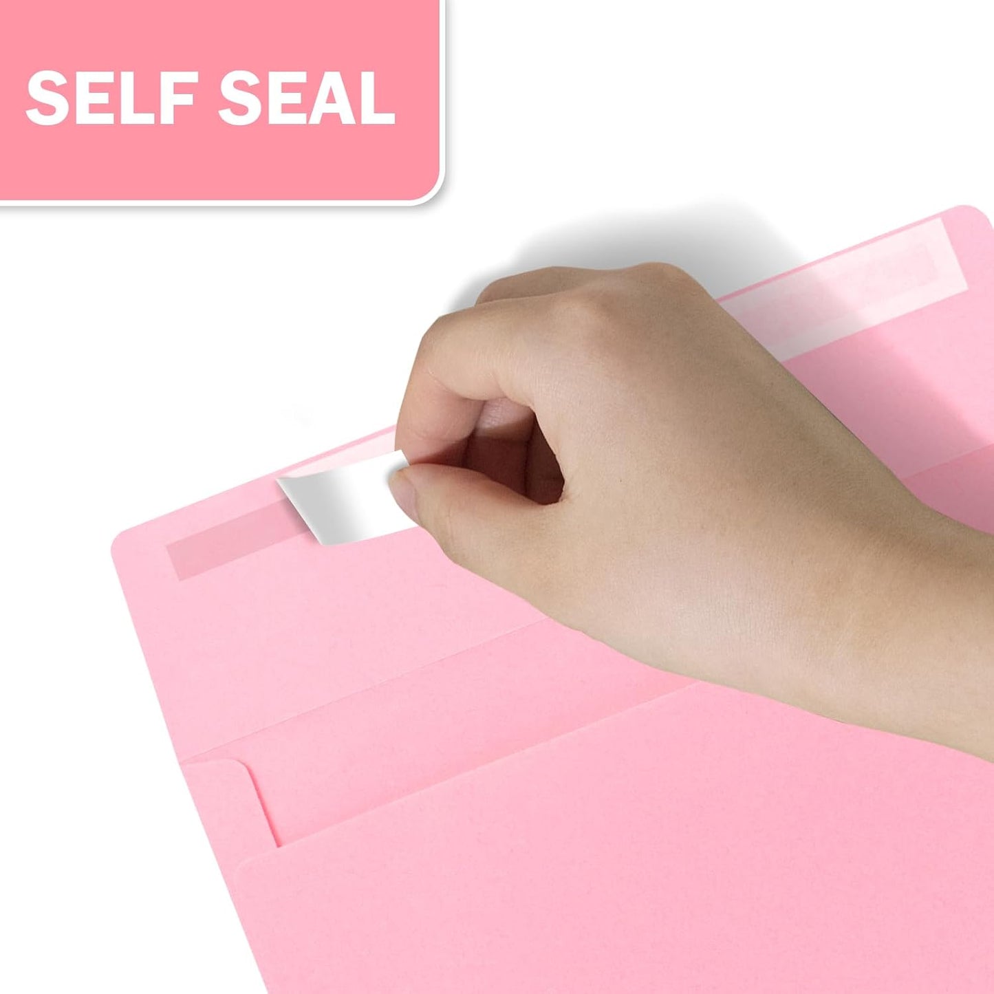 A9 Envelopes Pink 5.75x8.75 Invitation Envelopes Self Seal Pack of 50 Blank Envelopes for Cards Pink