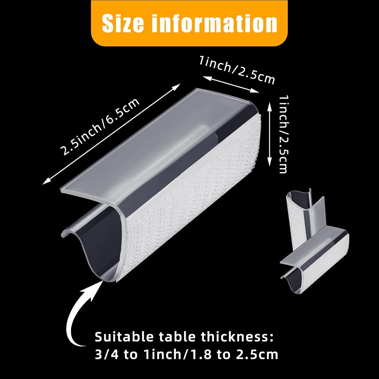 12 Pieces Table Skirting Clips Clear Tablecloth Clips for Indoor Outdoor Events Wedding Meeting Party Picnic Banquet