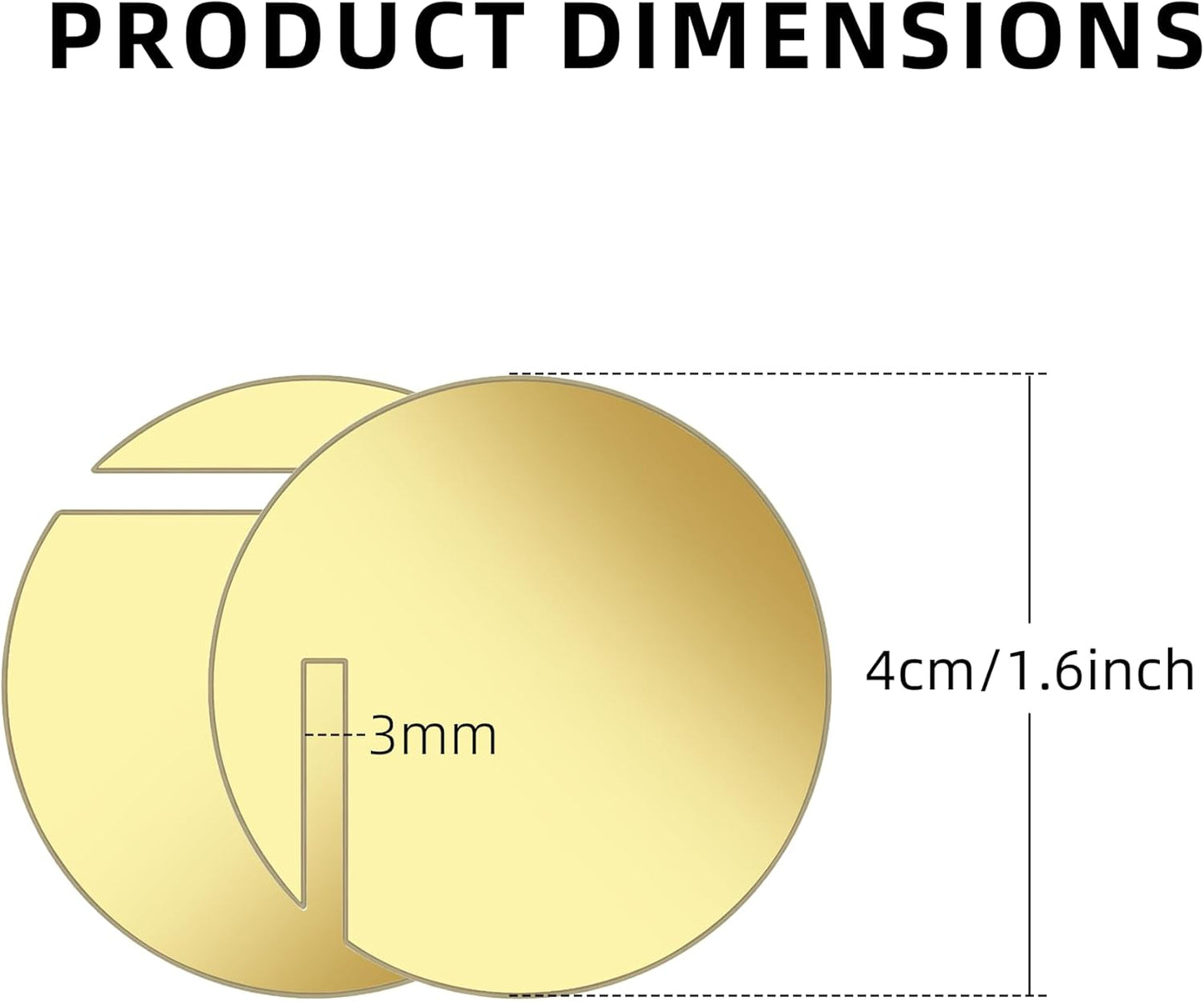 100 Pcs Wine Glass Name Tags, Personalized Wedding Drink Tags Reusable Circle Acrylic Labels Rim of Glass, Drink Markers to Write for Wedding Engagement Birthday Party Decorations