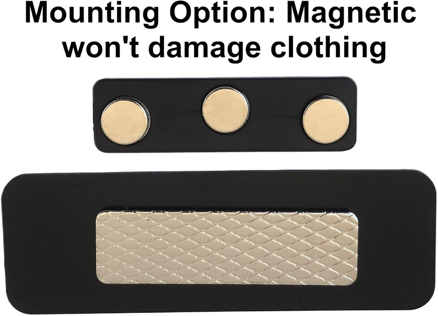 Custom Laser Engraved Name Tag Badges for Business or Employees Position Identification - Personalized text for your name plate or ID tags, 1 x 3 inches, Made in California, USA (Gold, 1 x 3 inches)