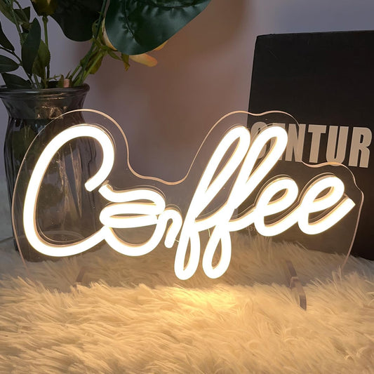 Coffee Table Number Neon Sign Desk Lamp Night Light Wedding Letter LED Neon Sign Wedding Table Decorations Neon Light Shop Bedroom Home Room Decor Christmas Party Warm White USB 30×16.7CM