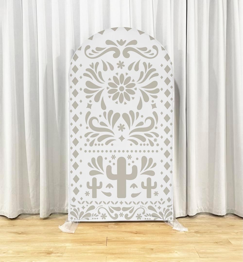 Mexico Theme Arch Stand Covers Fiesta Wedding Party Elastic Fabric Background Birthday Baptismx Baby Shower Decor Props (100x200cm(W40''H78''),G-3742)