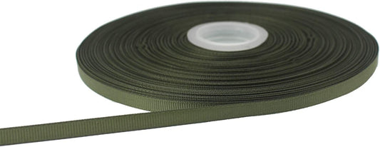 Jesep One Roll 100 Yards 1/4" Soild Grosgrain Ribbon Boutique Gift Wrapping Package Ribbon, DIY Crafts Bow Hair Headband Accessories Assorted Ribbon#570(1/4" 6mm, Olive Green)