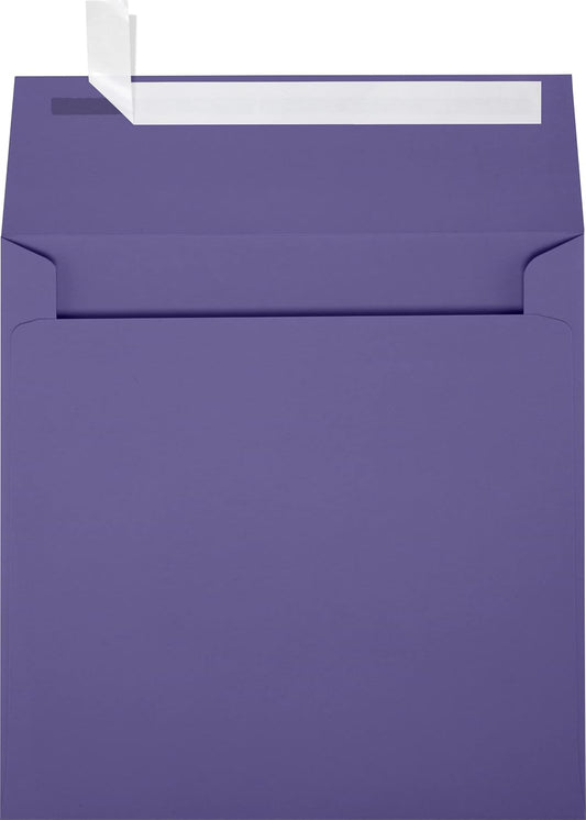 6 x 6 Square Envelopes - Wisteria Purple (50 Qty.)