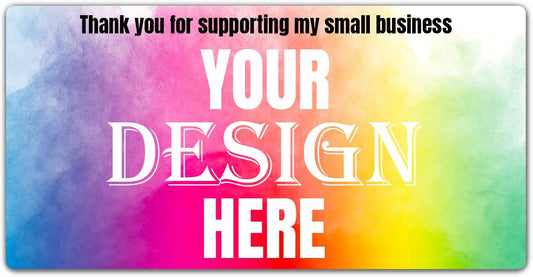 100-500 Custom Stickers Personalized Labels, Customized Stickers with Any Image Logo and Text. Custom Stickers for Business LogoThank You Labels,etc. (Rectangle,5X2 Inch)