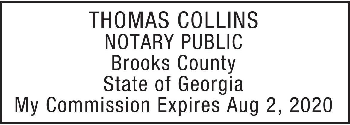 MaxMark Notary Stamp for State of Georgia- Self Inking Stamp