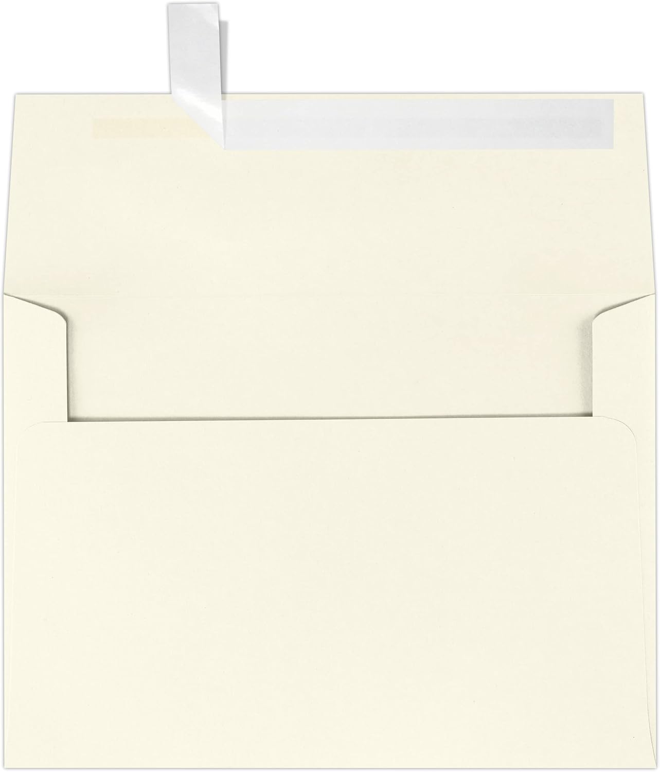 LUXPaper A7 Invitation Envelopes | Peel & Press | 5 1/4" x 7 1/4" | Natural | 80lb. Text | 30% Recycled | 1,000 Qty
