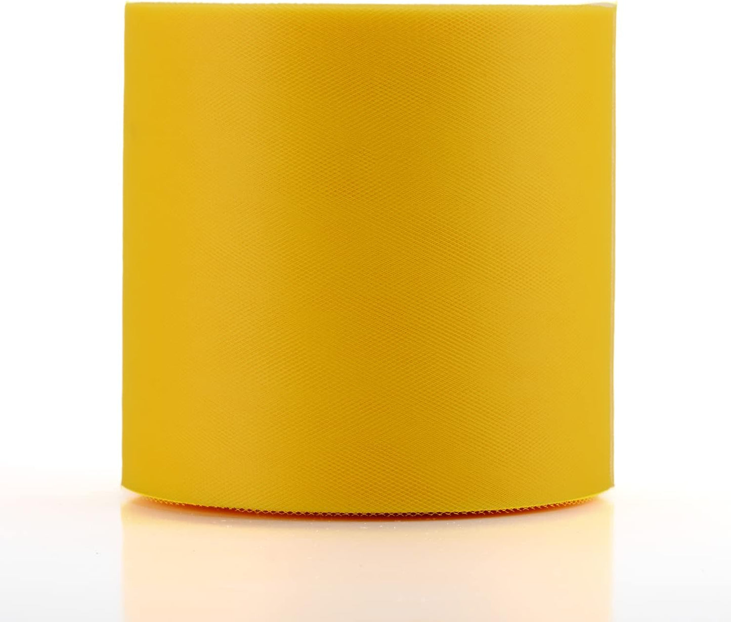 Tulle Fabric Roll, 6” by 200 Yards (600FT) Tulle Organza Fabric Spool for DIY Tutu Skirt Baby Shower Decor Wedding Backdrop Crafts Birthday Party Supplies (Light Gold)