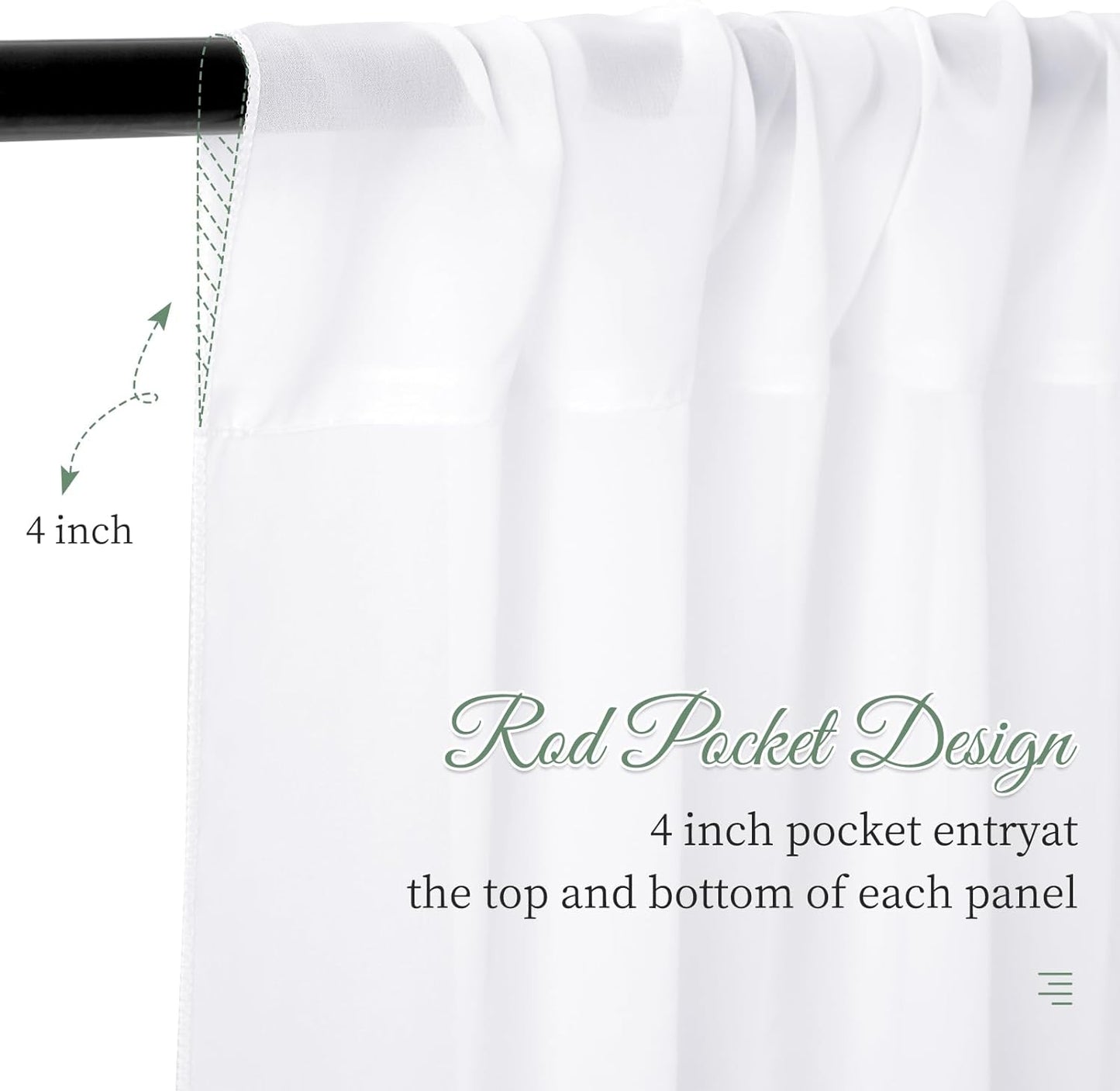 8 Panels White Ceiling Drapes 5ftx20ft Wedding Ceiling Drapes Chiffon Fabric Arch Draping Sheer Curtains Soft Drapery Draping Wedding Ceiling Decorations for Party Ceremony Stage Swag