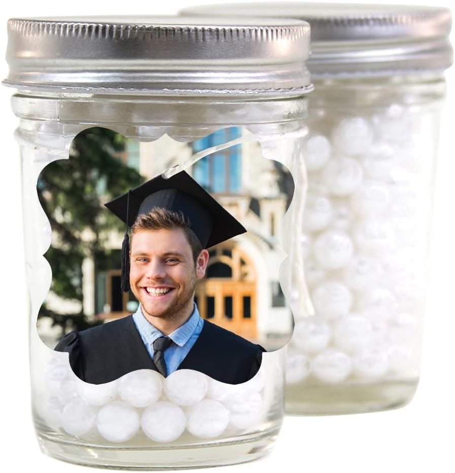 Andaz Press Bulk Photo Personalized Gift and Party Favors Collection, Fancy Frame Gift Tags, Custom Photo, 24-pack