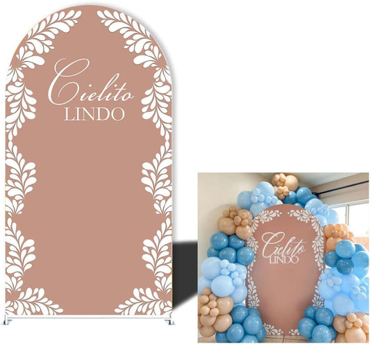 Mexico Theme Arch Stand Covers Fiesta Wedding Party Elastic Fabric Background Birthday Baptismx Baby Shower Decor Props (90x180cm(W35''H72''),G-3744)