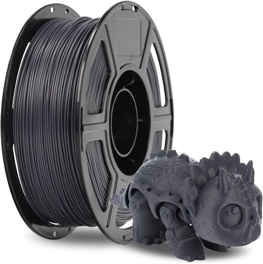 FLASHFORGE Carbon Fiber PETG Filament 1.75mm, Carbon Fiber PETG 3D Printer Filament, 1KG Spool Dimensional Accuracy +/- 0.02mm, Lightweight & Heat-Resistant & Moisture Free (Volcanic Rock Gray)
