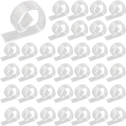 36PCS Transparent Clear Tablecloth Clips, Plastic Table Cloth Clips，Windproof Table Cover Holder Clamps，Table Cloth Holder for Christmas Home Wedding Party Indoor Outdoor Camping Picnic (36)