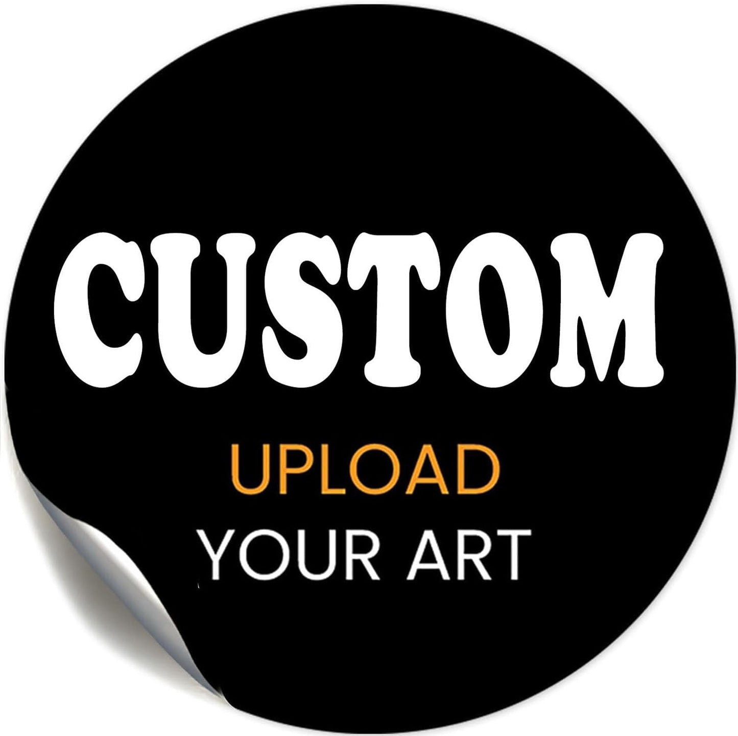 Premium Custom Stickers Labels - Personalized Stickers for Businesses Logo and Name. Birthday Pets and Label Product Boxes Wedding Favors Waterproof Labels (custom image, 4 inch)