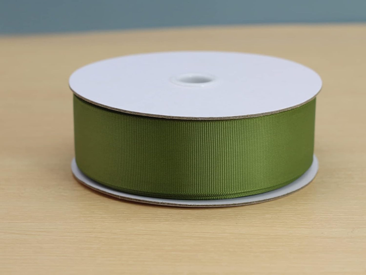 One Roll 50 Yards Soild Olive Green Grosgrain Ribbon 1 1/2 inch Flower Bouquets Ribbons-1.5 inch Thick Gift Wrapping Ribbon-DIY Crafts Bow Hair Headband Accessories Ribbons #570(38mm)