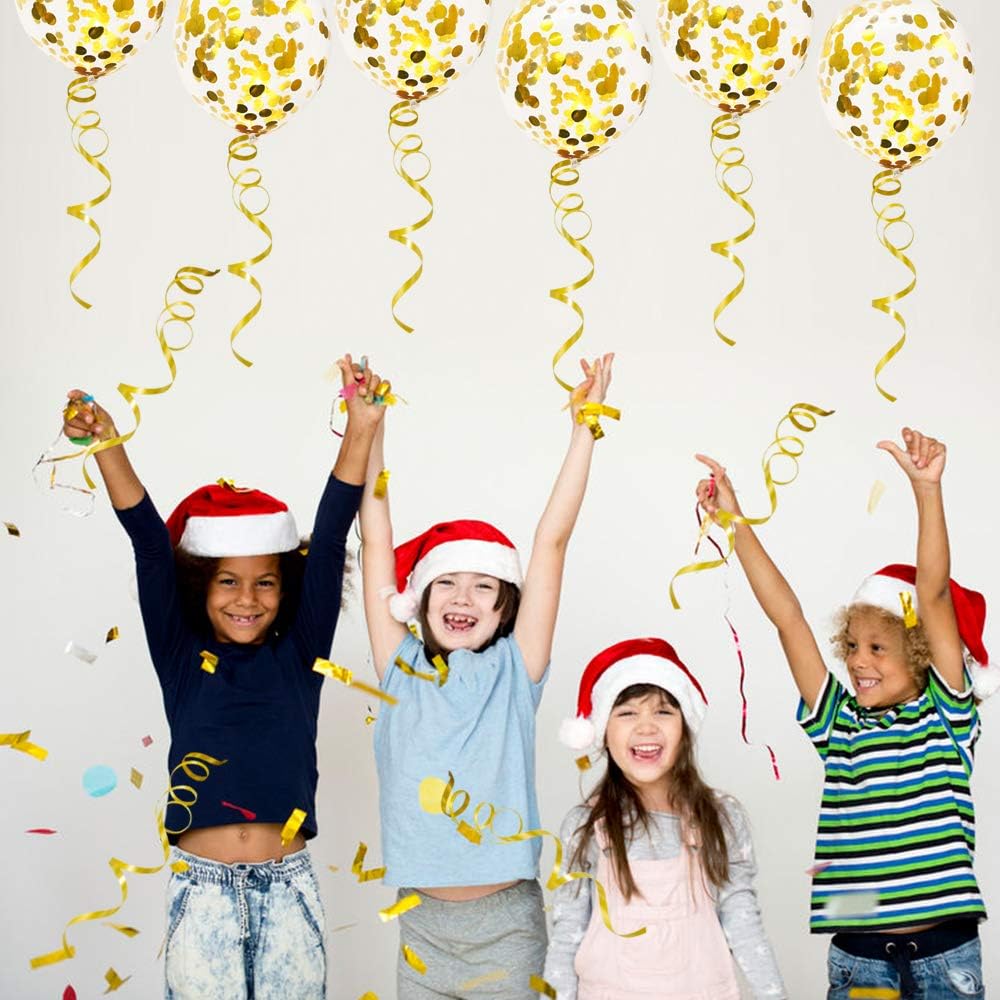 TONIFUL 500 Yards Curling Ribbon-Balloon Ribbon-Balloon String for Art&Craft Decor,Gift Wrapping,Ribbons and Bows for Christmas New Year Birthday Gifts Supplies (Gold)