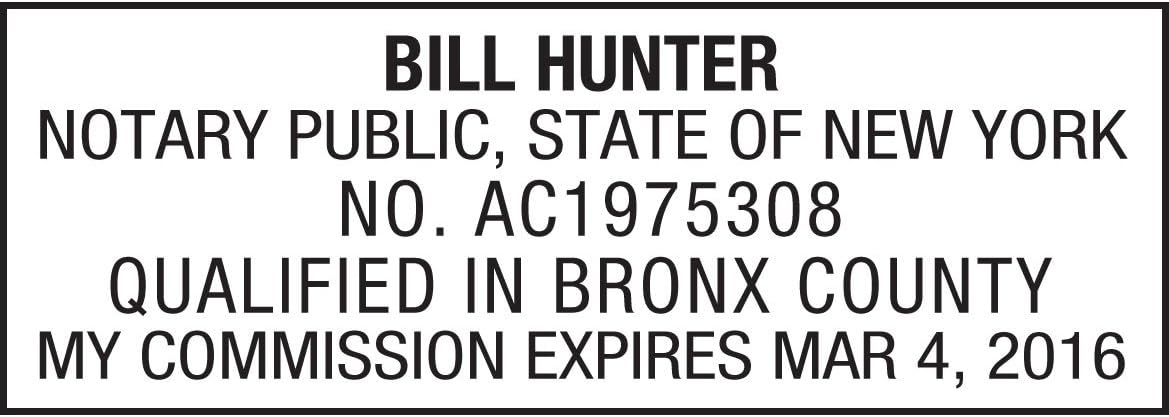 MaxMark Notary Stamp for State of New York- Self Inking Stamp