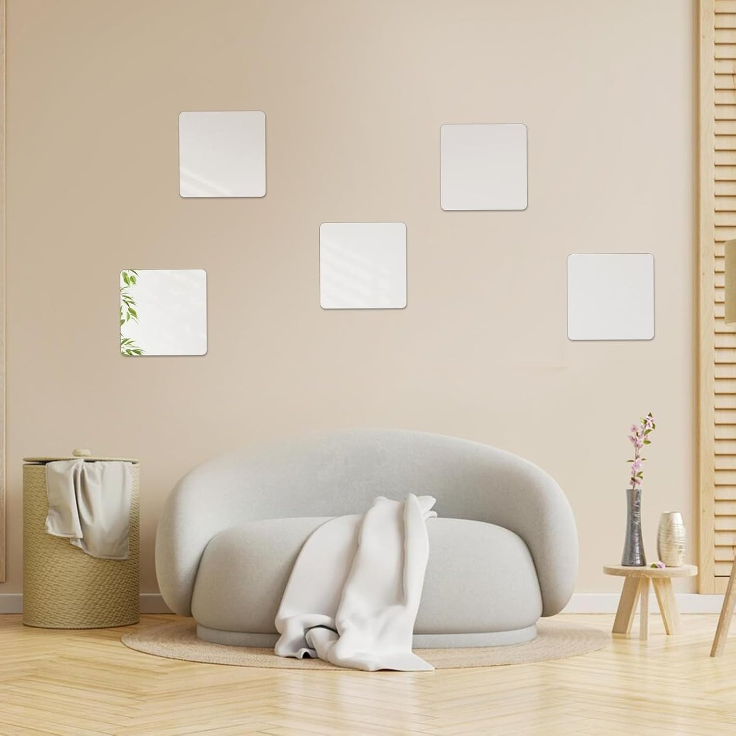 16Pcs Mirror Centerpieces for Tables, 7.87 x 7.87inch Square Mirrors Candle Plate Acrylic Wall Mirror Tiles for Wedding Table Party Centerpieces DIY Craft, 2mm