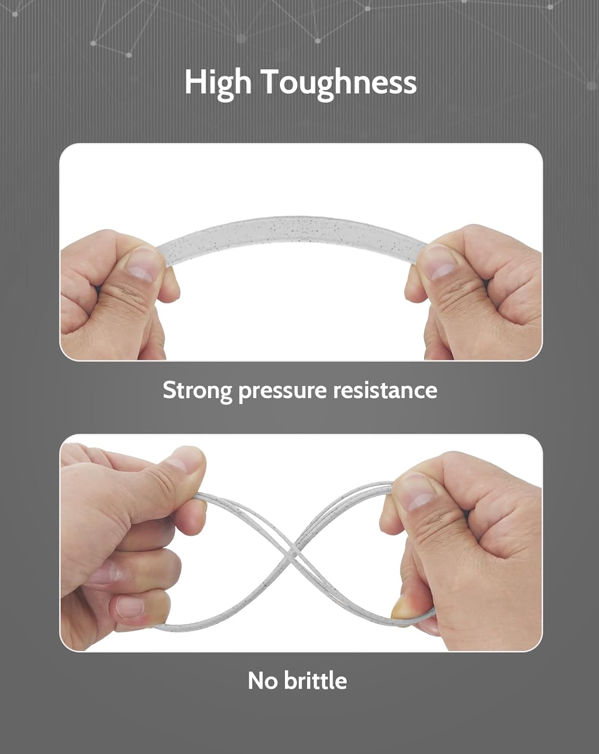 DURAMIC 3D PLA+ Filament 1.75mm 2Kg Marble, PLA Plus Filament 2 Pack 1kg Spool(2.2lbs) Tougher and Stronger, Dimensional Accuracy Probability +/- 0.02mm