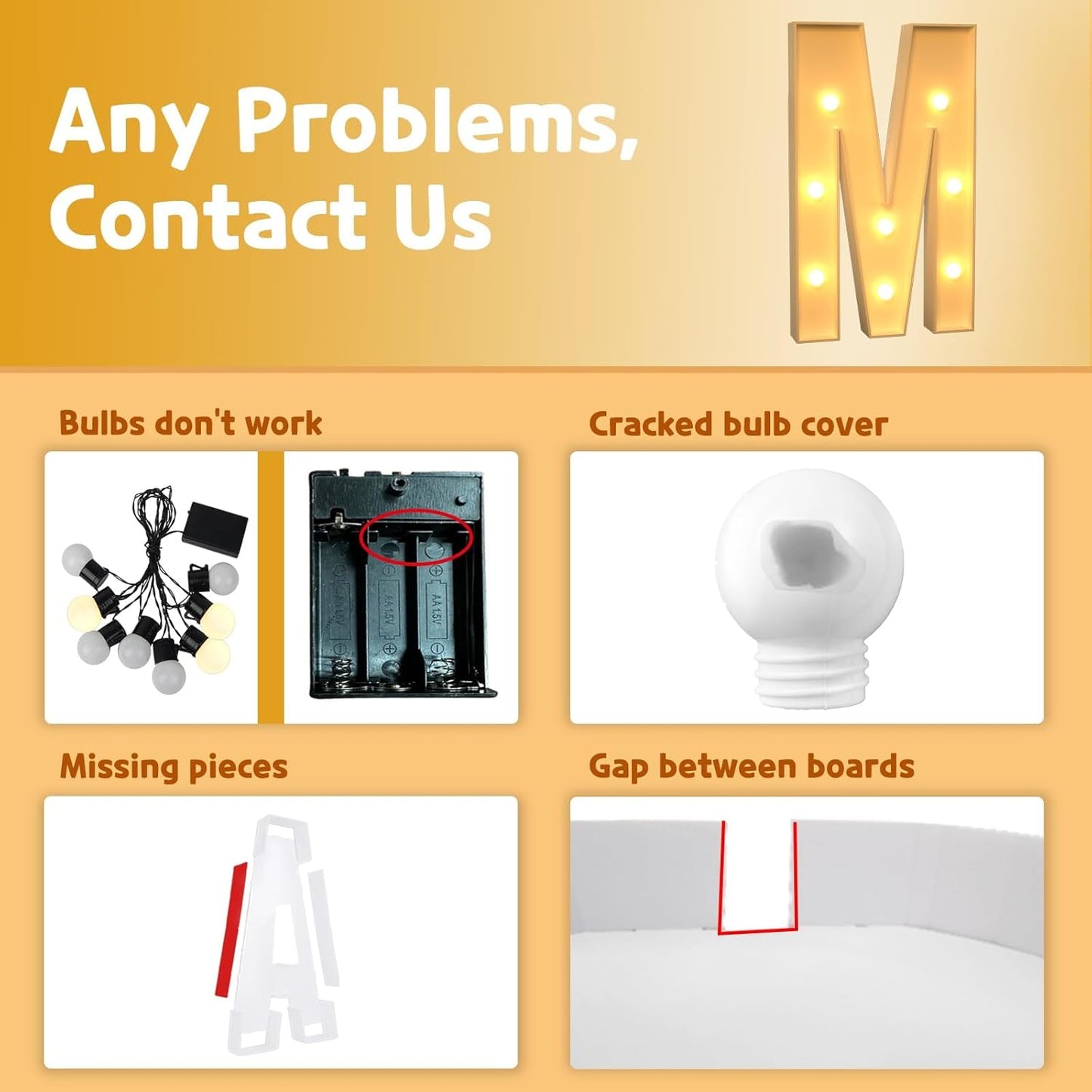 imprsv Marquee Light Up Letters, 3FT Mosaic Letters with Light for Baby Shower Graduation Party Decor, Large M for Engagement Wedding Party Decorations (Need to Assemble)