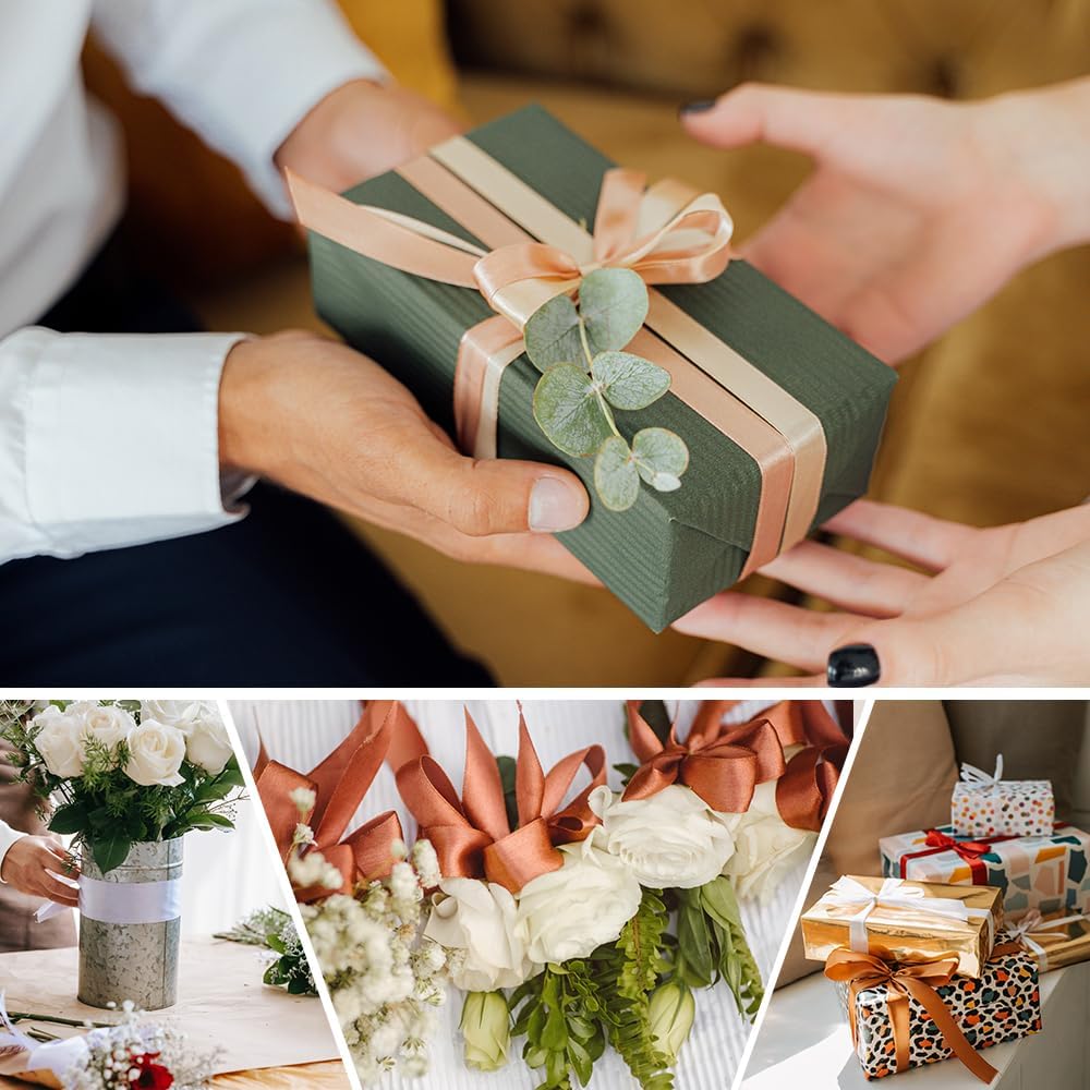 5/8" Wide x 100 Yards Single Face Polyester Satin Ribbon, Satin Ribbon for Crafts, Gift, Hair Bows, Wedding Party Decoration, Bow Making & Other Projects (Lavender)