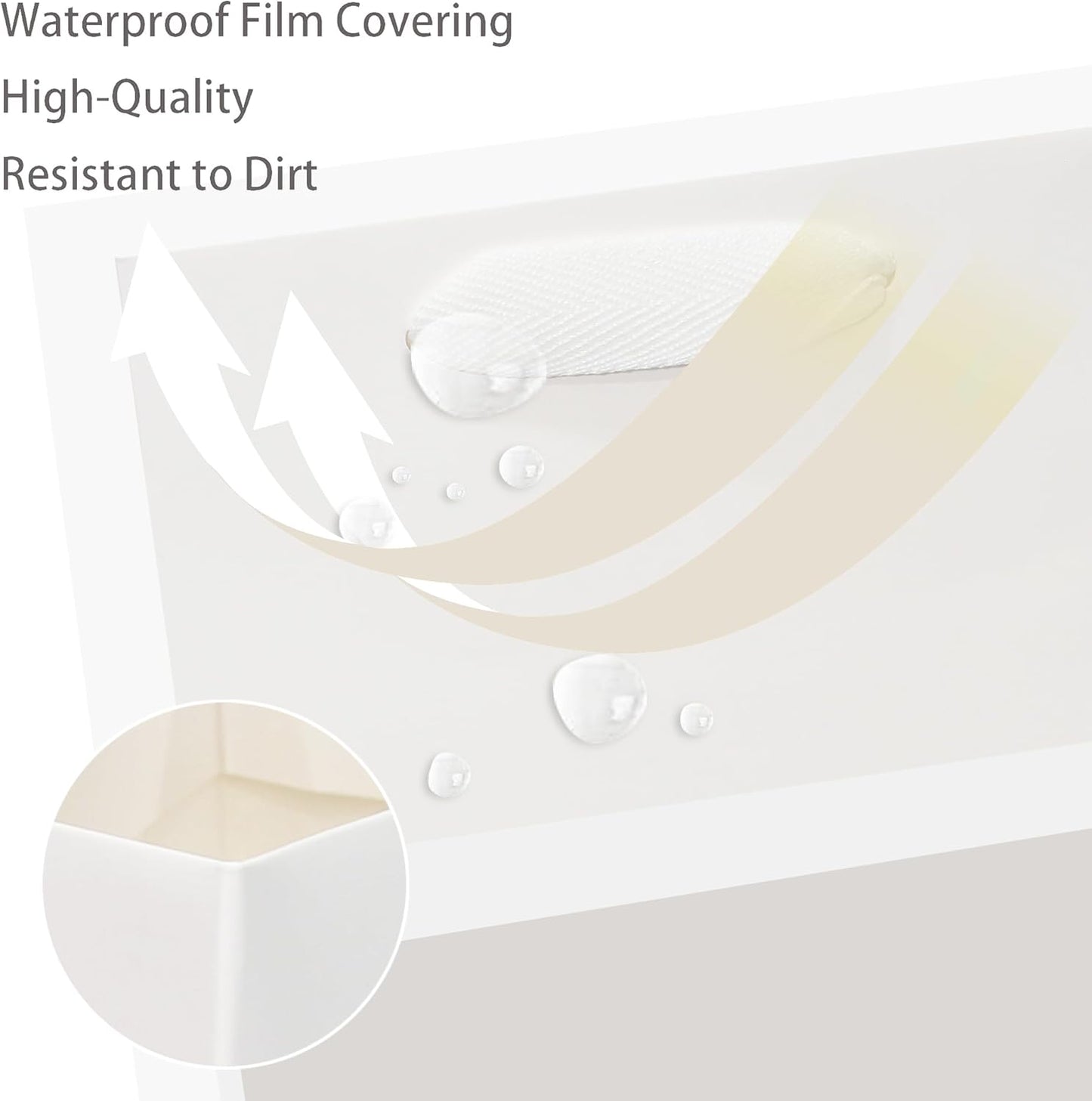 White Paper Gift Bag 4 x 4 Gift Box Small Square Bottom Paper Bags with Handles for Wedding Baby Shower Birthday Party (White, 4 x 4 x 4 in, 10 CT)