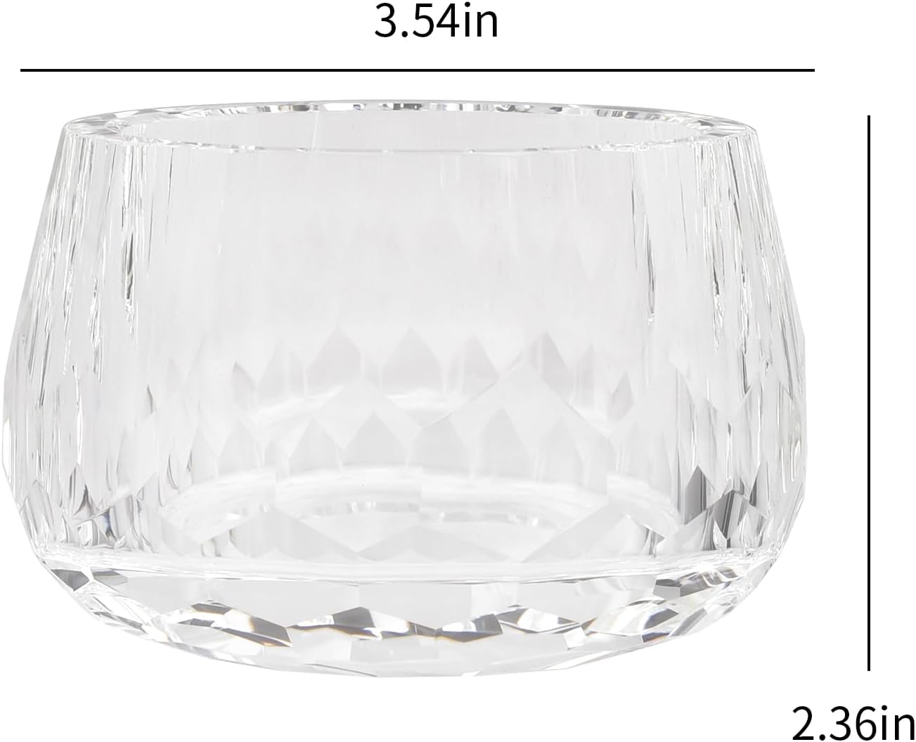 kitCom Crystal Jewelry Jar, Crystal Wedding Candy Buffet Jar, Home Decoration Party Cotton Swab Storage, Office Birthday Gift