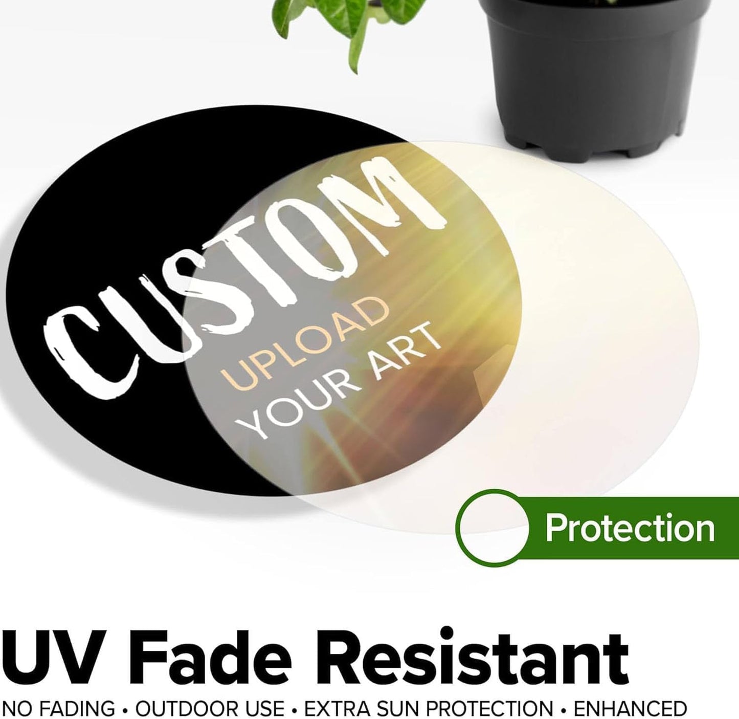 Custom Stickers for Weddings, Birthdays & Businesses - Personalized Labels with Your Logo - Waterproof, Fade and Heat Resistant - Pack of 100-1000 (Custom Image, 5 Inch)