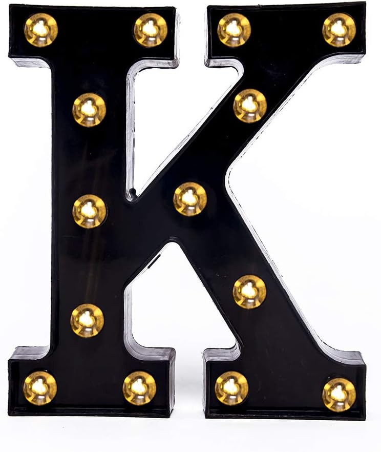 Foaky Black LED Marquee Number Lights Sign Light Up Marquee Number Lights Sign for Night Light Wedding Birthday Party Battery Powered Christmas Lamp Home Bar Decoration