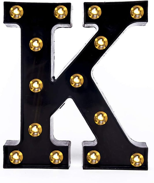 Foaky Black LED Marquee Number Lights Sign Light Up Marquee Number Lights Sign for Night Light Wedding Birthday Party Battery Powered Christmas Lamp Home Bar Decoration