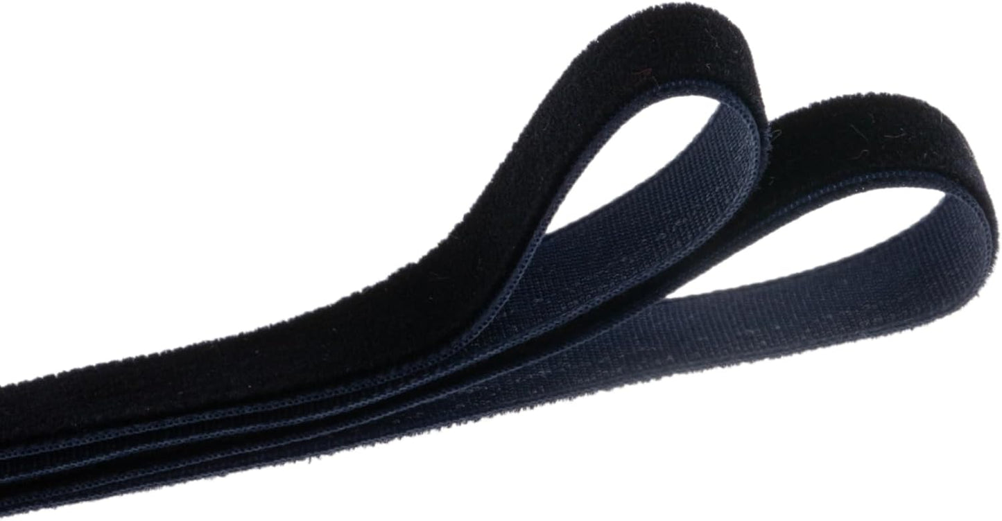 Vintage Navy Blue Velvet Ribbon Christmas Ribbon for Gift Wrapping Crafts Christmas Tree Ornaments Garland Decorations, 5/8 Inch X 25Yd