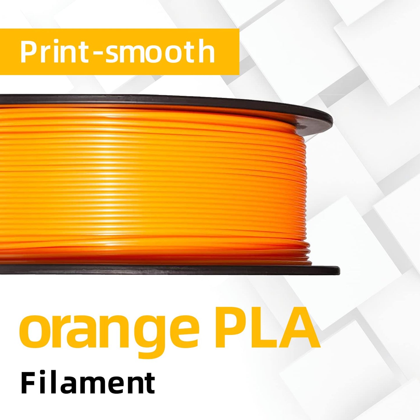 GIANTARM 3D Printer Filament, Orange Pla Filament, 1Kg(2.2lbs) Spool, 1.75mm Dimension Accuracy +/- 0.03mm, 3D Printing Filament