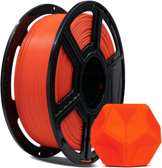 FLASHFORGE 3D Printer Filament, PLA PRO Filament 1.75mm, 1KG Spool (2.2lbs), Dimensional Accuracy +/- 0.02mm for FDM 3D Printers, Better Tenacity & No Knotting (Tangerine)