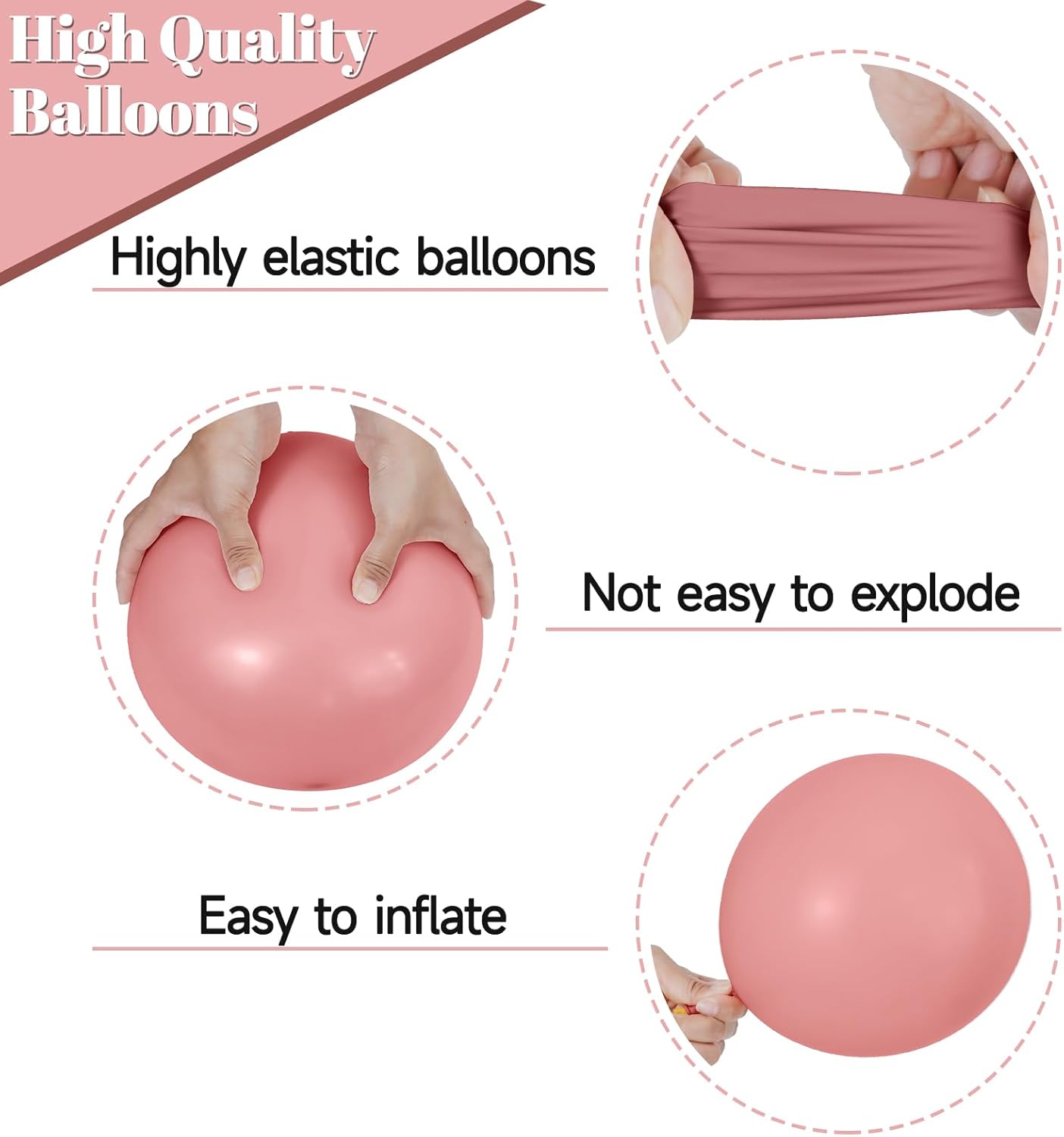 68 Pcs Retro Pink Nude Party Balloons 12Inch Dusty Pink Metallic Rose Gold Balloon Beige Blush Latex Ballons for Girls Birthday Wedding Baby Shower Party Decorations.