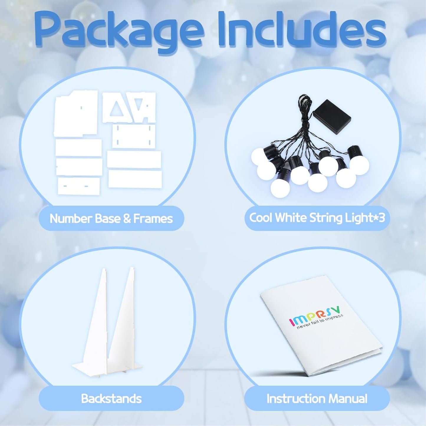 Marquee Numbers Large 100th-Birthday Decorations: 4ft Light Up Number Party Decor 100 Year Old Women And Men Birthday Decoration Backdrop Anniversary Cardboard Big Mosaic Balloon Frame Number 100