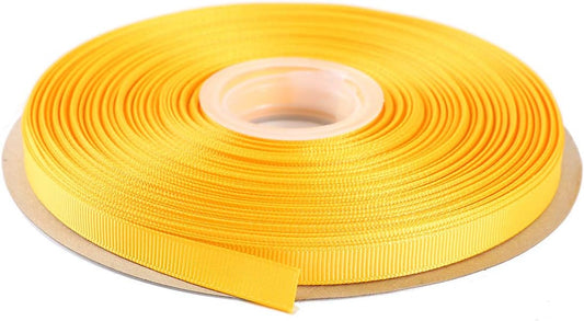 ITIsparkle 3/8" Inch Grosgrain Ribbon 50 Yards-Roll Set for Gift Wrapping Scrap Books Party Favor Hair Braids Baby Shower Decoration Cake Decoration Floral Arrangement Craft Supplies, Maize Ribbon