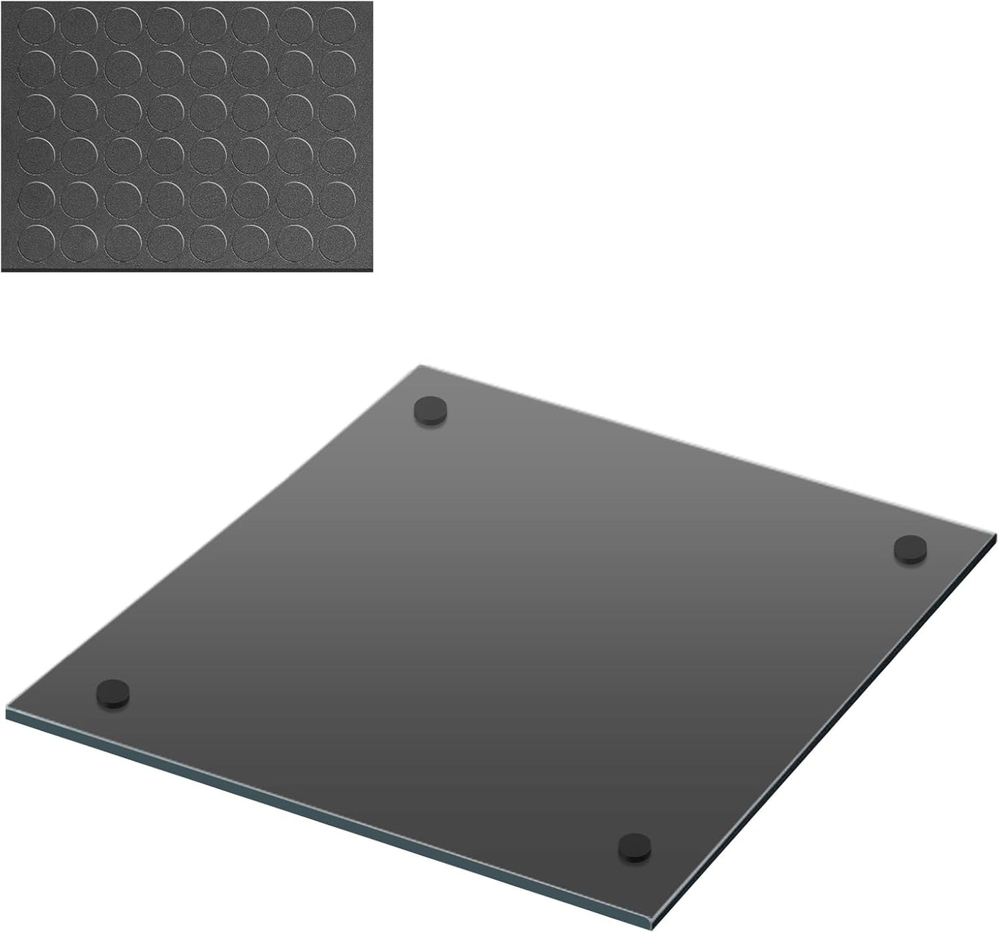 12" Square Mirror Centerpieces, Set of 12 Mirrors for Centerpieces, 2mm Glass Mirror Plates, Mirror Tray, for Wedding Table, Party Decorations, Candle Plate Set, Craft, Christmas Decorations