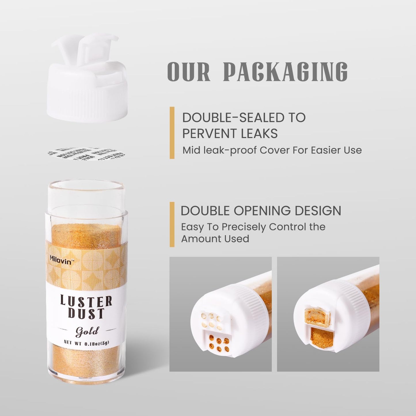 Rose Gold Edible Glitter for Cocktails, 5g Food Grade Glitter, Rose Gold Luster Dust Edible for Drinks, Cake Decorating, Cookies, Cupcakes, Macaron, Chocolate(0.18oz)