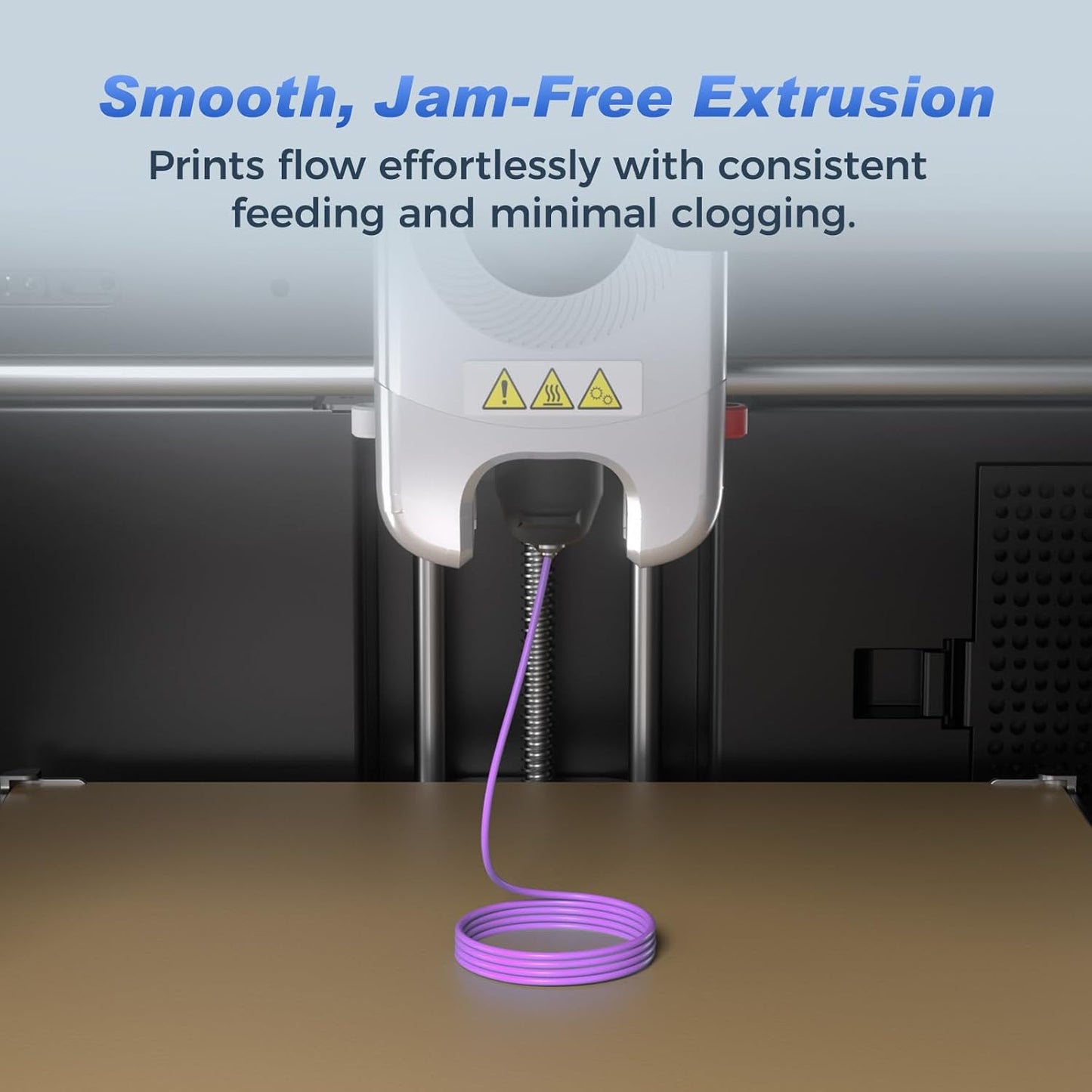 FLASHFORGE Rapid PLA Filament 1.75mm +/- 0.02mm Blue to Pink Gradient, Max 500mm/s High Speed Printing, 3D Printer Filament 1kg(2.2lbs), Changing Colors with Light